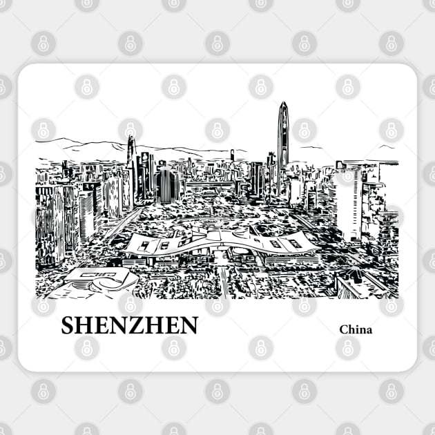 Shenzhen - China Magnet by Lakeric